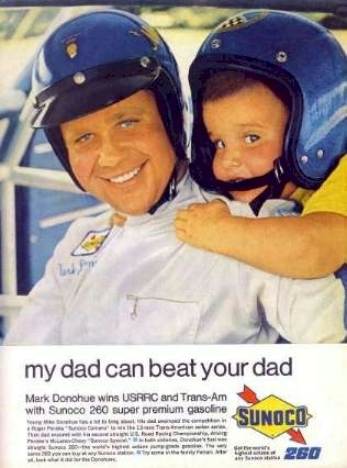 Mark Donohue Ad - My dad can beat your dad